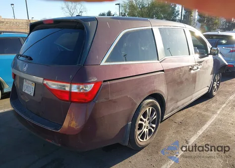 2011 Honda Odyssey Ex-L from USA, damaged, VIN 5FNRL5H66BB055142